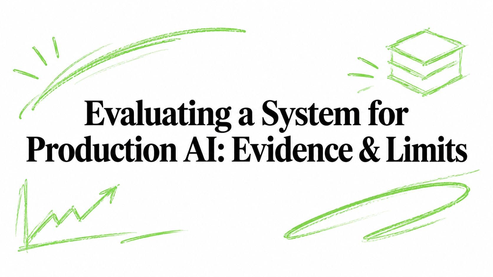 Evaluating a System for Production AI: Evidence & Limits